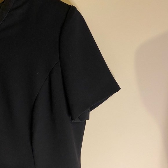 Debra Michaels dress size 14P black with pleats in front slit in back - Picture 7 of 7